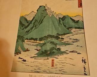 Original woodblock... 1940's
Sweet piece!