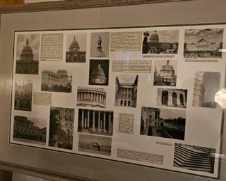 Nice wall piece showing Washington's architecture