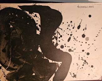 Sam Francis mid century artist. This is a poster board set from an exhibit in Tokyo 1964