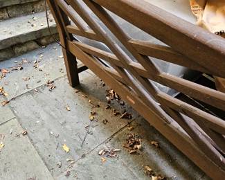 Outdoor garden bench