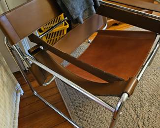 The Wassily Chair by Marcel Breuer made for Knoll. MCM chair. Vintage and needs some minor repair.