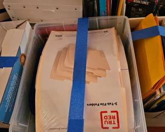 Box chalk full of office supplies! Sold all together! One stop shopping 👍