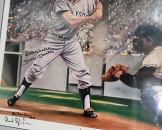Signed Mickey Mantle pic