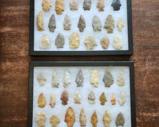 Authentic native American arrowheads