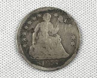 1857 Seated Liberty Silver Half Dime