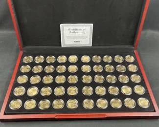 1999-2008 US 50-State Quarters, Gold Plated Set