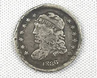 1836 US Bust Half Dime Silver