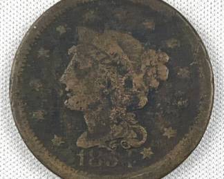 1851 US Large Cent