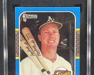 1987 Donruss ROY Mark McGwire SGC 8