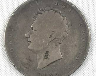 1825 Great Britain Silver Half Crown