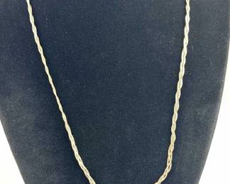 925 Silver Braided 18" Necklace Chain