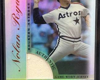 2003 Nolan Ryan Game-Worn Jersey Card Topps