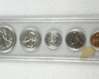 1945 Silver Date Coin Set, AU to Uncirculated