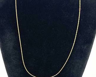 14K Yellow Gold 18" Necklace Chain