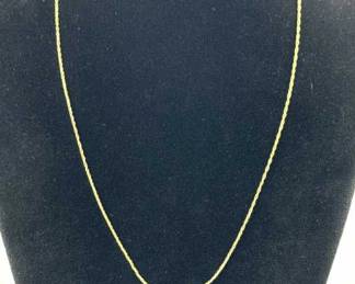14K Yellow Gold 17" Necklace Chain