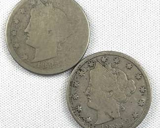1883 No 'Cents' & 1883 w/ 'Cents' V Nickels