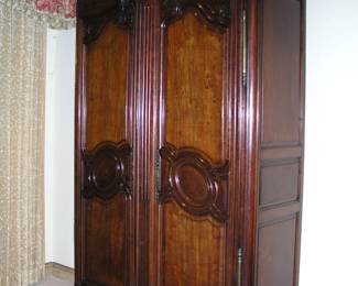 1700s Mahogany French Armoire (purported to be from Bourgone), Excellent condition. Asking $595.