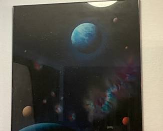 Signed Dave Archer Limited Edition Print Serigraph - Peace in Space 1987
