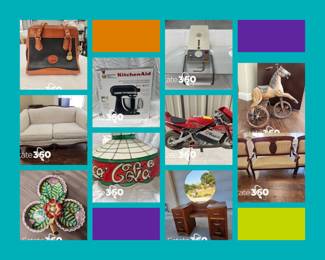 White Brown Clean Grid Interior Design Photo Collage