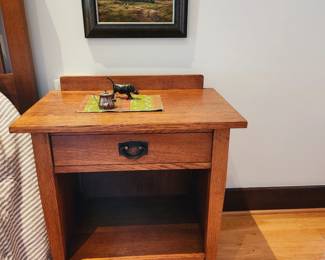 Set of two Stickley nightstands available for pre-sale.