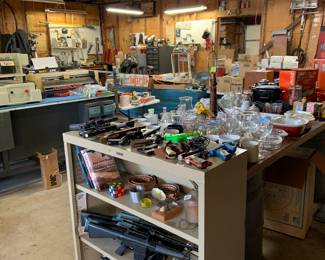 besides this 3 bay shop there is another bay behind it and another bay next to it
