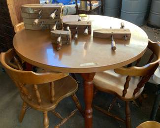 70's maple table and chairs