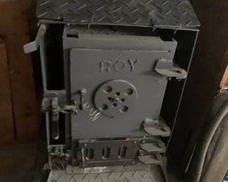 wood burning fireplace with chimney flu hook up and electric fan