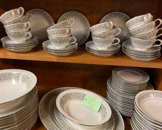 very full set of Noritaki "Naples" china