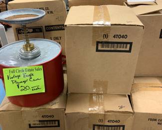 plunger cans, new in box