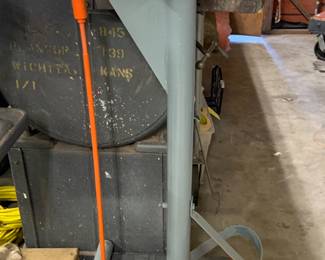 pneumatic riveter on stand with foot pedal