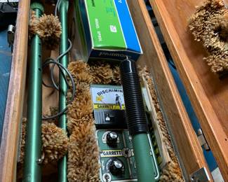 metal detector in custom made box