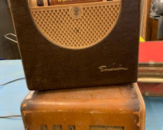 1930s antique tube radios, Emerson and Westcraft