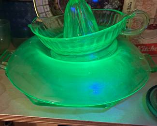 Uranium glass