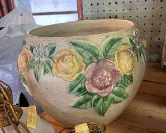 Large Roseville planter pot
