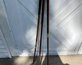 Antique golf clubs