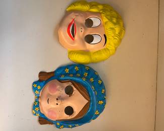 Little Orphan Annie & Holly Hobbie Halloween masks