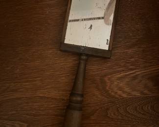 Antique hand mirror