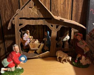 Vintage nativity scene 