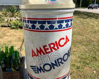 America Rides Monroe trash can