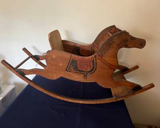 Antique children’s rocking horse