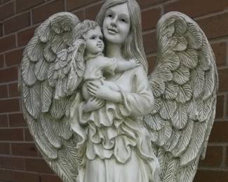 Mother & Child Garden Statue