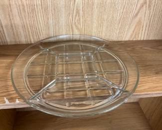INDIANA GLASS GAZEBO PLATTER