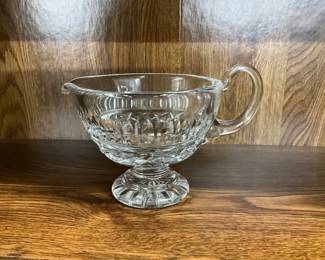 AVITRA LEAD CRYSTAL GRAVY BOAT