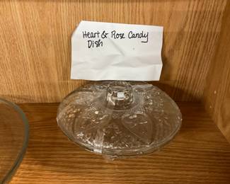 HEART AND ROSES CANDY DISH