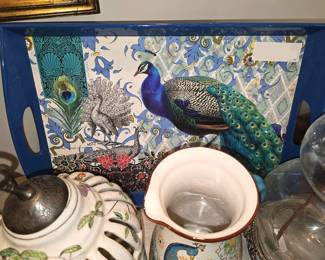 Peacock tray.