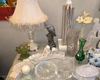 Crystal ashtrays, and more