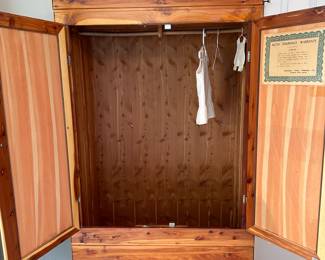 A54 - $125 cabinet - measures 37.5" wide, 20.5" deep, 73.5" tall