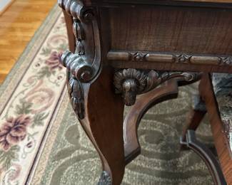 A34 - $150.  Dining Table & Chairs.  Good Condition. Sturdy! Measures 44" wide, 69.5" long, 30.5" tall (without leaves)Includes two 11" leaves  (adds 22"). 