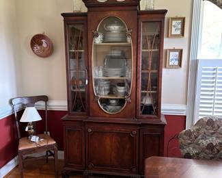 A37 - $125 China Cabinet - Measures 48" wide, 16" deep, 85" tall