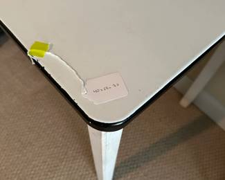A64 - $95 enamel top desk - Measures 40" wide, 25" deep, 30" tall